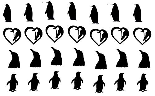 Pinguin Penguin Collection Sammlung (Pinguin Penguin Stickers) von Kaz Creations