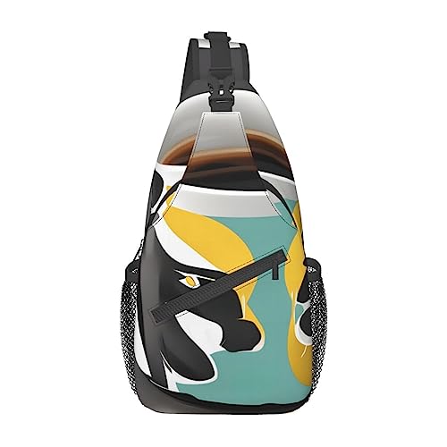 Cross-Brusttasche, diagonaler Becher, Kaffee, Laufen, Gürteltasche, Gürteltasche mit verstellbarem Riemen, für Damen und Herren, freihändige Geldbörse, Hüfttasche von KazUp