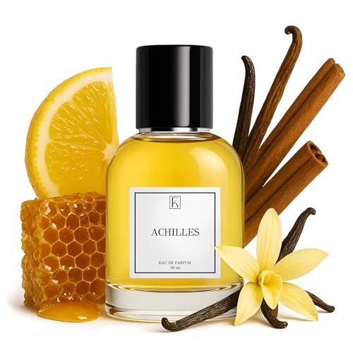 KAZAAR - ACHILLES - 30ml - Eau de Parfum für Herren - Elegante Duftnoten von süßen Blüten & Gewürzen - mit 20% Duftöl-Anteil bis zu 8h lang anhaltender Duft - aus Schweizer Manufaktur von Kazaar