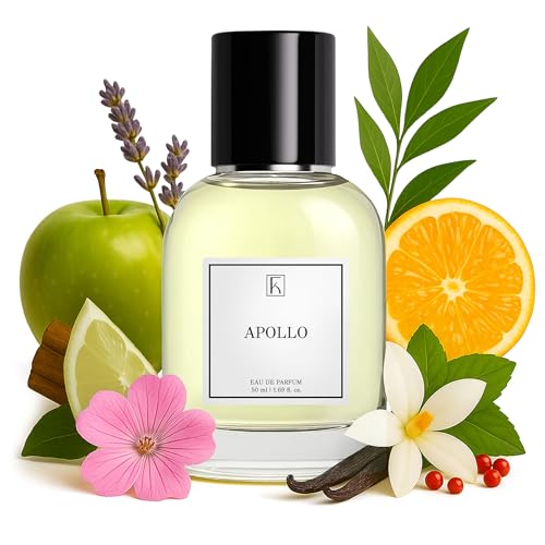 KAZAAR - APOLLO - 50ml - Eau de Parfum für Herren – Fruchtig-würzig mit Apfel, Vanille & Kardamom – für Alltag & Dinner im Frühling, Herbst & Winter – 20 % Duftöl für lange Haltbarkeit – Swiss Made von Kazaar