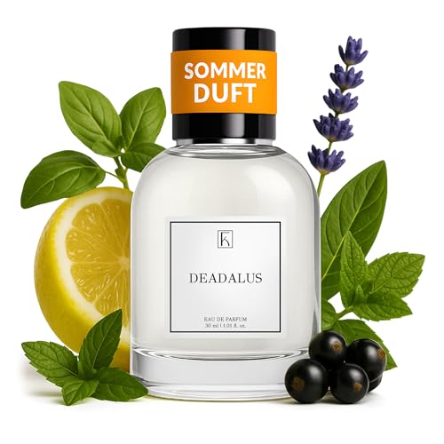 KAZAAR - DEADALUS - 30ml - Eau de Parfum für Herren – Frisch-zitrisch mit Minze & Lavendel – ideal für Alltag & Sport im Frühling & Sommer – 20 % Duftöl für lange Haltbarkeit – Swiss Made von Kazaar