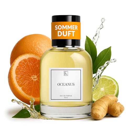 KAZAAR - OCEANUS - 50ml - Eau de Parfum für Herren & Damen - Aquatische Duftnoten von Bergamotte & sizilianischer Orange - mit 20% Parfümöl bis zu 8h lang anhaltender Duft - aus Schweizer Manufaktur von Kazaar