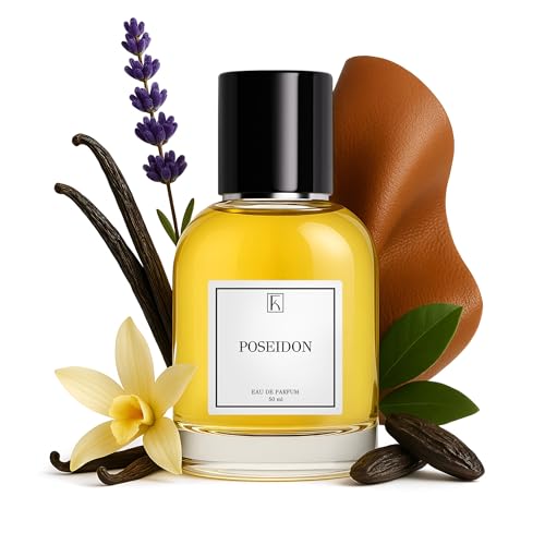 KAZAAR - POSEIDON - 50ml - Eau de Parfum für Herren - Würzige Duftnoten von Lavendel, Amber, Tonkabohne & Vanille - mit 20% Parfümöl bis zu 8h lang anhaltender Duft - aus Schweizer Manufaktur von Kazaar