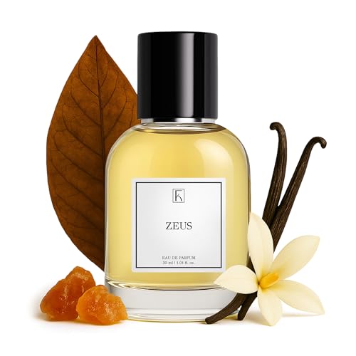 KAZAAR - ZEUS - 30ml - Eau de Parfum für Herren – Würzig-süß mit Tabak, Tonkabohne & Vanille – ideal für Abende im Herbst & Winter – 20 % Duftöl für lange Haltbarkeit – Swiss Made von Kazaar