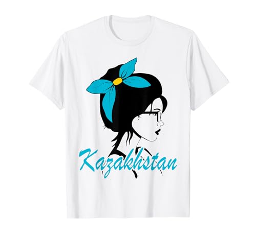 Kasachstan Mädchen Kasachische Frauen Kasachische Flagge T-Shirt Kasachstan Mädchen Kasachische Frauen Kasachische Flagge T-Shirt von Kazakhstan Girl Kazakhstani Women Kazakh flag