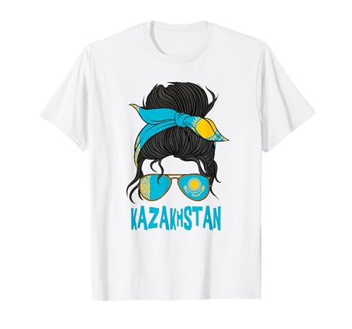 Kasachstan For Girl Kasachstani Flag for Women Kasachh T-Shirt Kasachstan For Girl Kasachstani Flag for Women Kasachh T-Shirt von Kazakhstan for Girls and Women