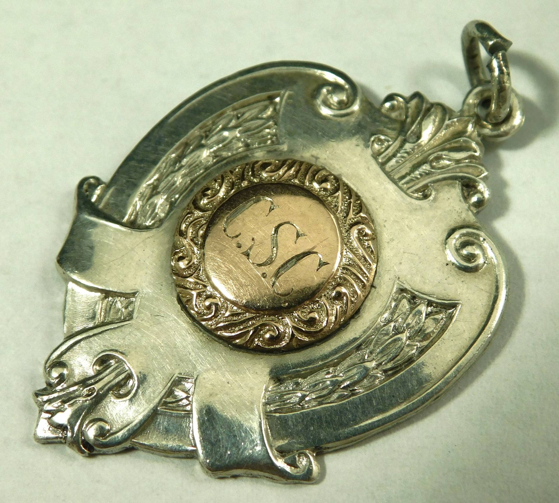Antike Massive Sterling Silber Taschenuhr Fob Medaille Scouting Schwimmmeister | 16815 Antike Massive Sterling Silber Taschenuhr Fob Medaille Scouting Schwimmmeister | 16815 von Kazeran
