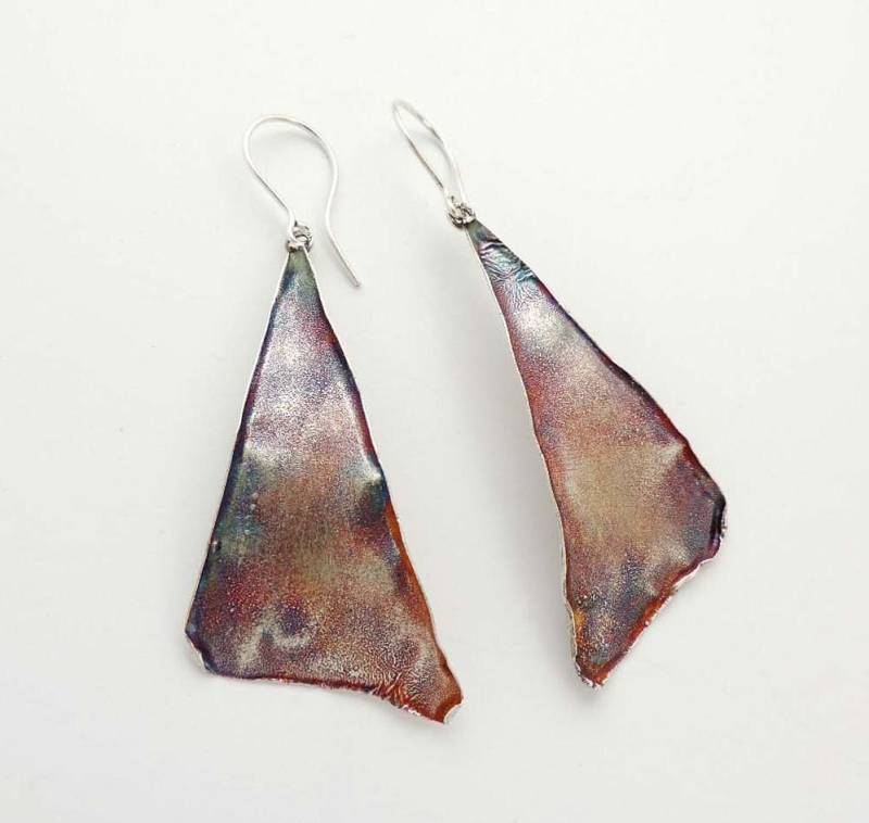 sterling Silber Ohrringe, Dangle Ohrringe, Rustiuc Silber, Handgemacht, Oxidiert, Leicht Ohrringe/Für Frauen sterling Silber Ohrringe, Dangle Ohrringe, Rustiuc Silber, Handgemacht, Oxidiert, Leicht Ohrringe/Für Frauen von Kaziar
