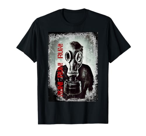 Herren Shirt Gas Maske Militär Streetwear Collection Gift T-Shirt von Kazoko