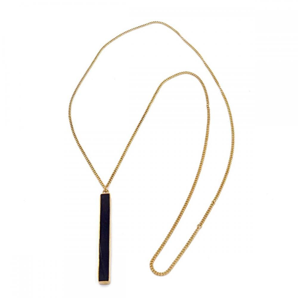 Messingkette Pure Mit Horn 86 cm Handgearbeitet Kenia Messingkette Pure Mit Horn 86 cm Handgearbeitet Kenia von KazuriGermany