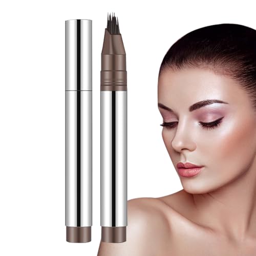 Brauenfüllerstift | Dual-End-Eyebrow-Stift mit Multi-Gabel-Tipp, schweißsicheres Haaransatz Definer | Easy Glide Long Wear Cosmetic, Professionelles Make -up -Accessoire für Damen Girls beauty daily T von Kbnuetyg