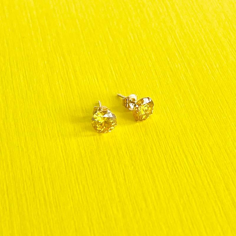 14K Gold Gelb Topas Ohrringe Set - November Birthstone Geschenk & Alltags von KbyKrystyna