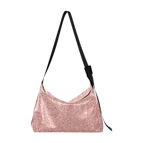 Kcldeci Allzweck-Sporttaschen, Tragetaschen, Roségold, Rosa, glitzernd, Sporttaschen, Bauchtaschen, Handtaschen, Crossbody-Taschen, mehrfarbig, Einheitsgröße von Kcldeci