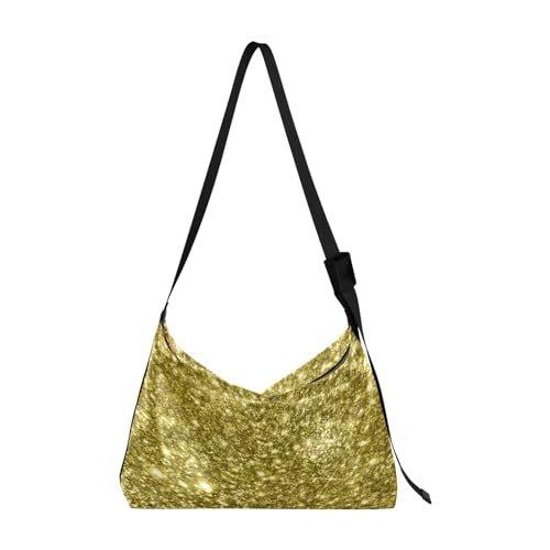 Kcldeci Allzweck-Sporttaschen, Tragetaschen, goldfarben, glitzernd, Sporttaschen, Bauchtaschen, Handtaschen, Crossbody-Taschen, mehrfarbig, Einheitsgröße von Kcldeci