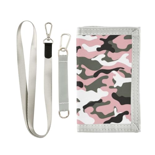 Kcldeci Kinder-Geldbörse, dreifach gefaltet, Militär, Camouflage, Outdoor-Sport, für Teenager, Geburtstag, Weihnachten, Geschenke, mehrfarbig, Einheitsgröße, Casual von Kcldeci