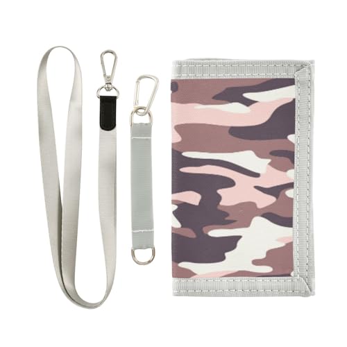 Kcldeci Kinder-Geldbörse, dreifach gefaltet, modernes Militär-Design, Camouflage, Outdoor-Sport, Geldbörse, für Teenager, Geburtstag, Weihnachten, Geschenke, mehrfarbig, Einheitsgröße, Casual von Kcldeci