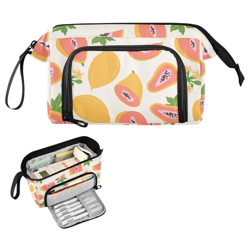 Kcldeci Papaya Poster Federmäppchen für Jungen und Mädchen, Erwachsene Big Pencil Bag mit Reißverschluss, Teens Große Aufbewahrung Bleistift Box für Schule Büro, Mehrfarbig, 9.4*3.7*5.9in Kcldeci Papaya Poster Federmäppchen für Jungen und Mädchen, Erwachsene Big Pencil Bag mit Reißverschluss, Teens Große Aufbewahrung Bleistift Box für Schule Büro, Mehrfarbig, 9.4*3.7*5.9in von Kcldeci