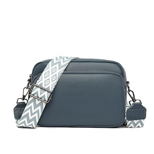 Kcomotee Damen Handy Umhängetasche Echtes Leder Crossbody Bag Damen Handytasche zum Umhängen, Umhängetasche Damen Klein Moderne Taschen mit Breitem Schultergurt u 3 fächern von Kcomotee