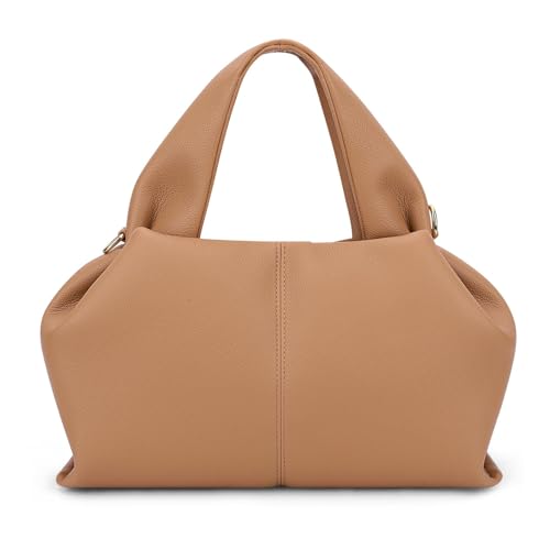 Kcomotee Kleine Handtasche Damen Umhängetasche Ledertasche Damen-Henkeltaschen Dumpling Crossbody Bag Moden PU Leder Geldbörse Handtaschen mit Abnehmbarer Schultergurt Women's Shoulder Bag von Kcomotee