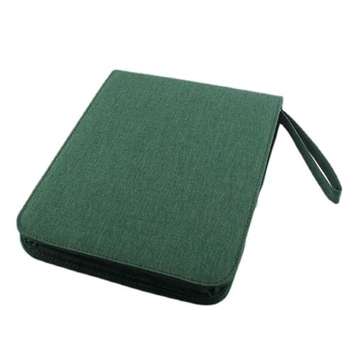 Kcvzitrds Kapazität der Stifttasche, Federmäppchen, 24 Fächer mit Reißverschluss, multifunktionaler Schreibständer aus Segeltuch, langlebiges Material, einfache Installation, Grün von Kcvzitrds