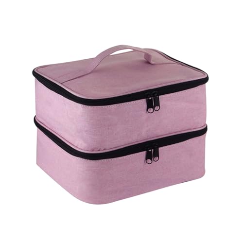 Kdouehg Nagellack-Organizer, Nagellack-Aufbewahrungstasche, Tragbarer Nagellackhalter, 30 Flaschen und Nageltrocknerlampe, Rosa, Langlebig, 25 X 20 X 19 cm Kdouehg Nagellack-Organizer, Nagellack-Aufbewahrungstasche, Tragbarer Nagellackhalter, 30 Flaschen und Nageltrocknerlampe, Rosa, Langlebig, 25 X 20 X 19 cm von Kdouehg