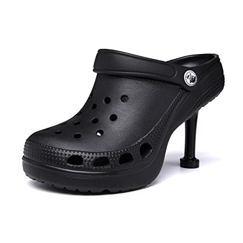 Kdtoll Clogs Damen Gartenschuhe mit Absatz Sommer Breathable Hausschuhe Gartenclogs Leicht Gummi Clogs 36-41EU Kdtoll Clogs Damen Gartenschuhe mit Absatz Sommer Breathable Hausschuhe Gartenclogs Leicht Gummi Clogs 36-41EU von Kdtoll