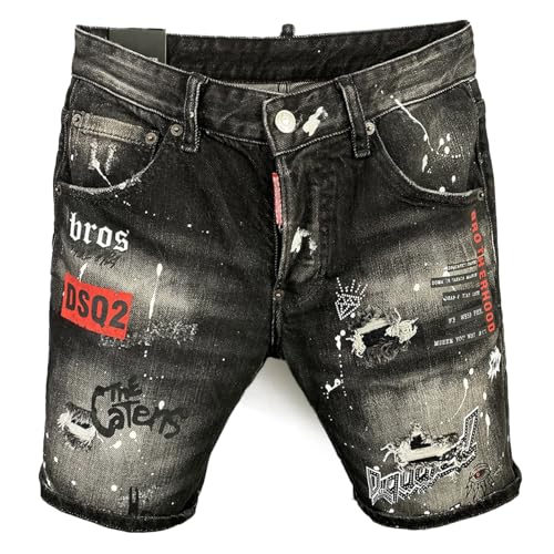 Kdtoll Kurze Jeans Herren Sommer – Slim Fit Denim Y2K Kurze Hosen, Ripped und Elastisch, Bequeme Streetwear Jeansshorts mit Taschen, Hip-Hop Stil Kdtoll Kurze Jeans Herren Sommer – Slim Fit Denim Y2K Kurze Hosen, Ripped und Elastisch, Bequeme Streetwear Jeansshorts mit Taschen, Hip-Hop Stil von Kdtoll