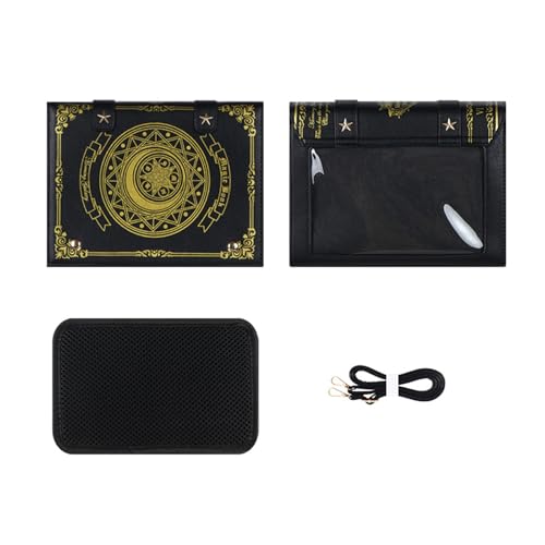 KeAiDMon Kawaii Anime Messenger Bag Multi Magic Book Handtasche mit Pin Insertion, Schwarz KeAiDMon Kawaii Anime Messenger Bag Multi Magic Book Handtasche mit Pin Insertion, Schwarz von KeAiDMon