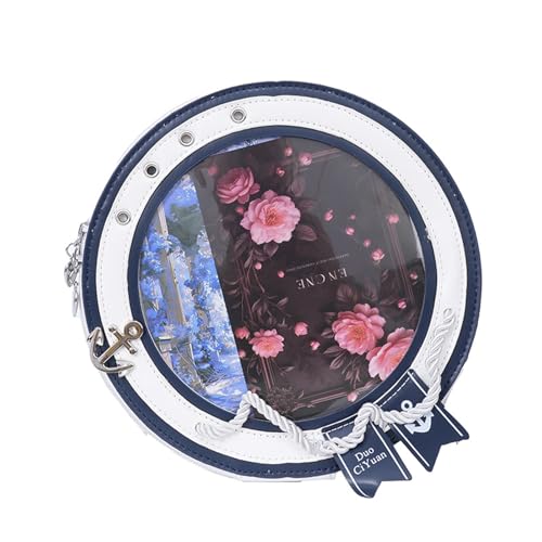 Runde ita Taschenform, ästhetische Geldbörse, niedlicher Anime, Matrose, PU-Leder, Umhängetasche, Marineblau, Modern/tailliert Runde ita Taschenform, ästhetische Geldbörse, niedlicher Anime, Matrose, PU-Leder, Umhängetasche, Marineblau, Modern/tailliert von KeAiDMon