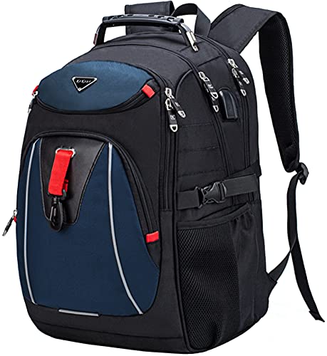 KeKour Laptop Rucksack Herren Schulrucksack für 17,3 Zoll Arbeit Business Notebook Rucksack Multifunktion Wasserdicht Daypack Großer für Schulrucksack Jungen/Mädchen Teenager von KeKour