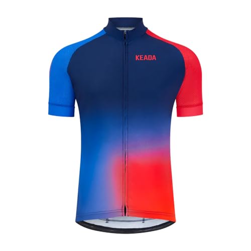 Keada Jekyll One – Herren Kurzarmtrikot – Heat Map Radtrikot Herren – Rennradtrikot – Herren Radtrikot, mehrfarbig, XL von Keada