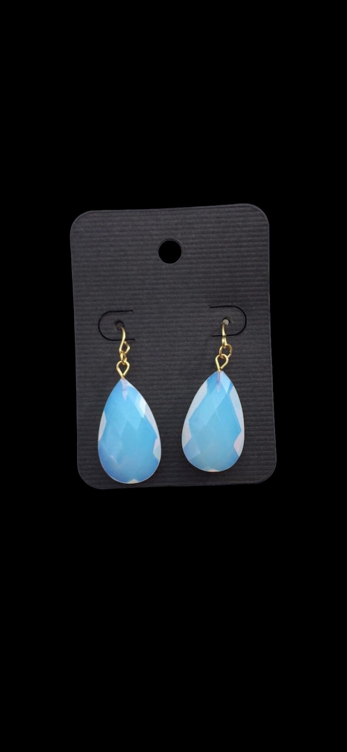 Opalite Tropfen Ohrringe 18K Gold Irisierender Kristallschmuck Opalite Tropfen Ohrringe 18K Gold Irisierender Kristallschmuck von KealohiCreations