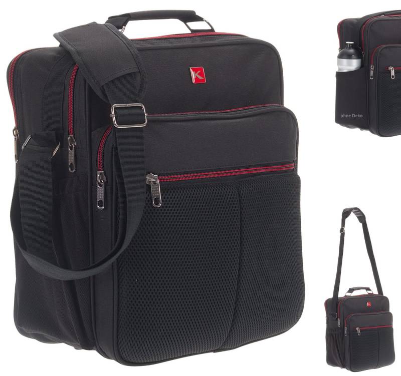 Keanu Bags Flugumhänger Arbeitstasche Handgepäck Büro Tasche A4, Flugbegleiter Hochformat Herrentasche Cabin Size von Keanu Bags