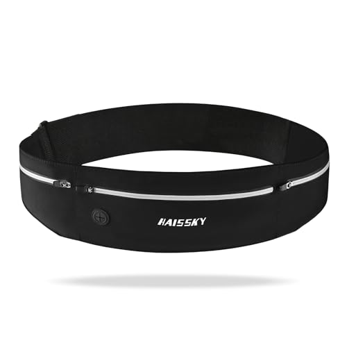 Kebrela Schlanker Laufgürtel, Bauchtasche für Männer und Frauen, Lauf-Handyhalterung, Hüfttasche, Läufertasche, Geldgürtel von Kebrela