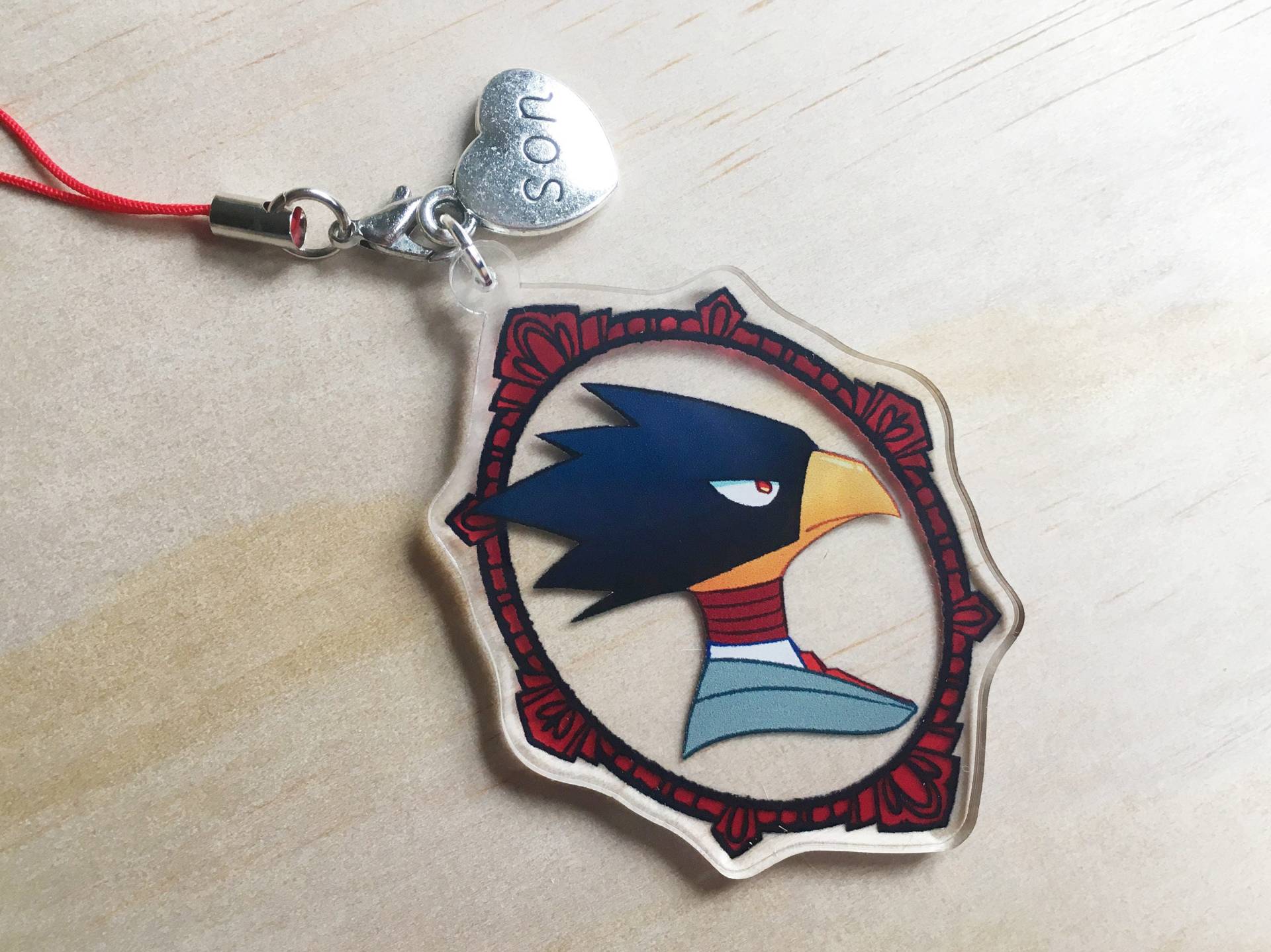 Tokoyami Held Cameo Portrait Charm Tokoyami Held Cameo Portrait Charm von Kecky