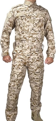Kecrotac Tactical Military Camo BDU Uniform Set für Männer Kampfhemd und Hosen Ripstop Kleidung für Outdoor Jagd Airsoft Paintball Kecrotac Tactical Military Camo BDU Uniform Set für Männer Kampfhemd und Hosen Ripstop Kleidung für Outdoor Jagd Airsoft Paintball von Kecrotac