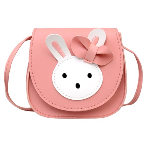 Handtasche Mädchen mit Süße Hasenohren und Schleife, Kinder Niedlicher Klein Kaninchen Prinzessin Tasche, Niedlicher Hase Crossbody Bag für Frauen Bandolera Niña von KedidO