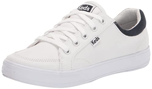 Keds Center 2 Damen-Sneaker mit Schnürung, weiß/marineblau, 40.5 EU von Keds