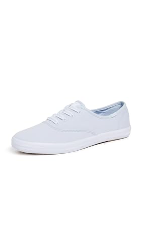 Keds Champion Damen-Sneaker aus Segeltuch, Schnürschuh, Hellblaues Segeltuch, 8.5 Wide von Keds