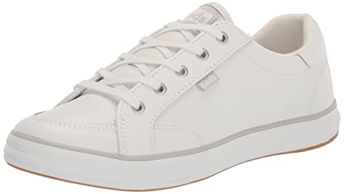Keds Damen Center Iii Lace Up Sneaker, Weißes Leder, 38 EU von Keds