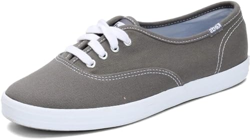 Keds Damen Champion Original Canvas Schnürschuh Sneaker, Dunkelgraues Segeltuch, 42 EU Weit von Keds