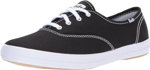 Keds Damen Champion Original Canvas Sneaker, Schwarz Leinen, 40 EU X-Weit von Keds