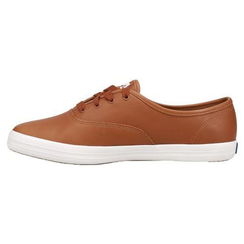 Keds Damen Champion Schnürschuh Sneaker, Cognac Premium Leder, 39 EU von Keds