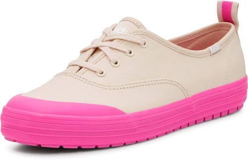 Keds Damen Champion Toe Cap Lace Up Sneaker, Oatmeal TRX Splash Canvas, 38 EU von Keds