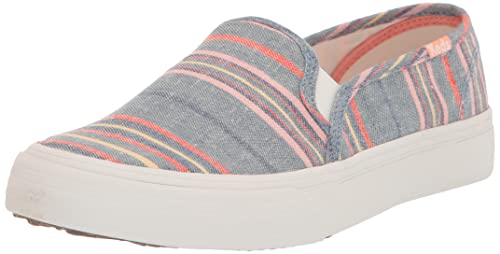 Keds Damen Double Decker Sneaker, Marineblau/Mehrfarbig, 5,5, Navy / mehrfarbig, 36 EU von Keds