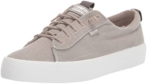 Keds Damen Kickback Canvas Slip On Sneaker, grau, 39.5 EU Keds Damen Kickback Canvas Slip On Sneaker, grau, 39.5 EU von Keds