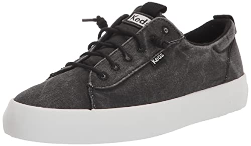 Keds Damen Kickback Canvas Slip On Sneaker, Schwarz, 39.5 EU von Keds