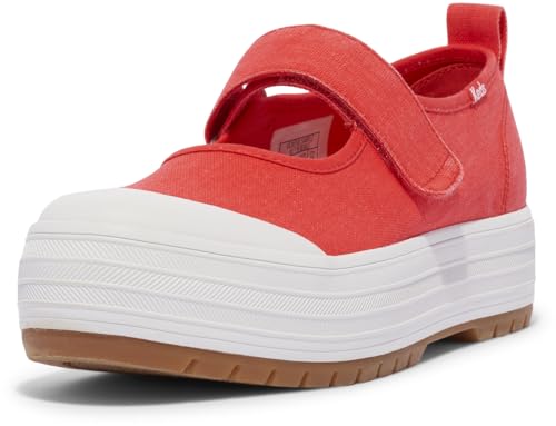 Keds Damen Mary Jane Schuh, Rotes Leinwand, 39 EU von Keds
