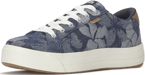 Keds Damen Park-5a Modischer Sneaker, Blue Floral Denim, 35.5 EU Weit von Keds