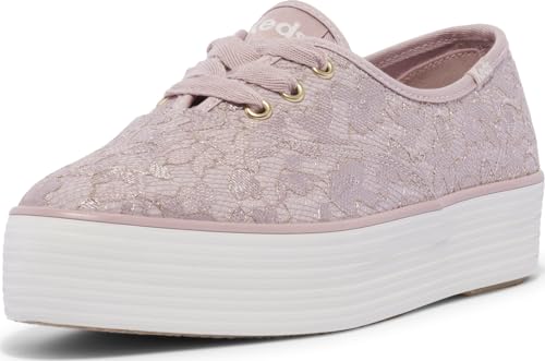 Keds Damen Point Lace Up Sneaker, Mauve Lace, 37 EU von Keds